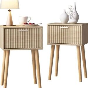 LAATOOREE Nightstands Set of 2